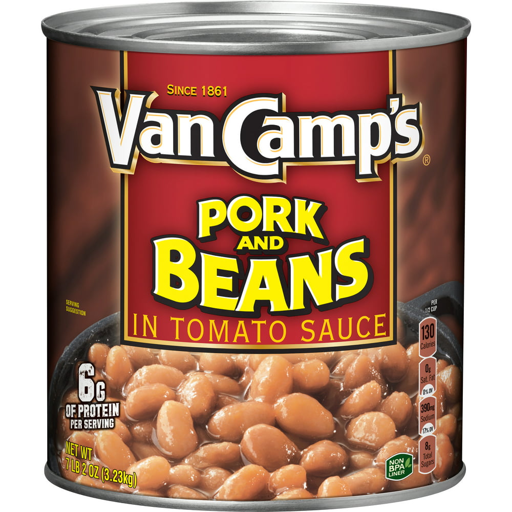Van Camp's Pork and Beans, Canned Beans, 114 OZ