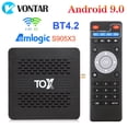 thumbnail image 2 of 2023 TOX3 Amlogic S905X4 4GB 32GB TV BOX Android 11 Wifi 1000M BT 4K Reproductor multimedia Soporte Dolby Atmos AV1 DLNA Tan Jianjun  unisex, 2 of 2