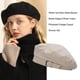 thumbnail image 2 of Qarigey Gorro de invierno ligero, agradable a la piel, transpirable, boina, elegante, de algodón, Vintage, informal, para mujer, gorros Sombreros Beige, 2 of 6