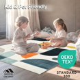 thumbnail image 4 of ODIKA 6'x9' Machine Washable Non-Slip Area Rug, Minimalist Print Style Indoor High Traffic Rug, Yellow, 250143, 4 of 7