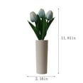 thumbnail image 3 of MERILER LED Tulips Desk Lamp, Simulated Flower Night Light with Vase for Home Living Room Desktop Decor, 3 of 7