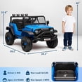 thumbnail image 2 of Garvee Kids Ride on Car XMX653 , with Remote Controller, for Age 3-6 Years, Blue, 2 of 8