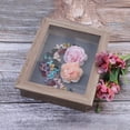 thumbnail image 3 of Golden State Art 8" x 10.5" inch Shadow Box Frame Display Case, Light Brown, Set of 2, 3 of 9