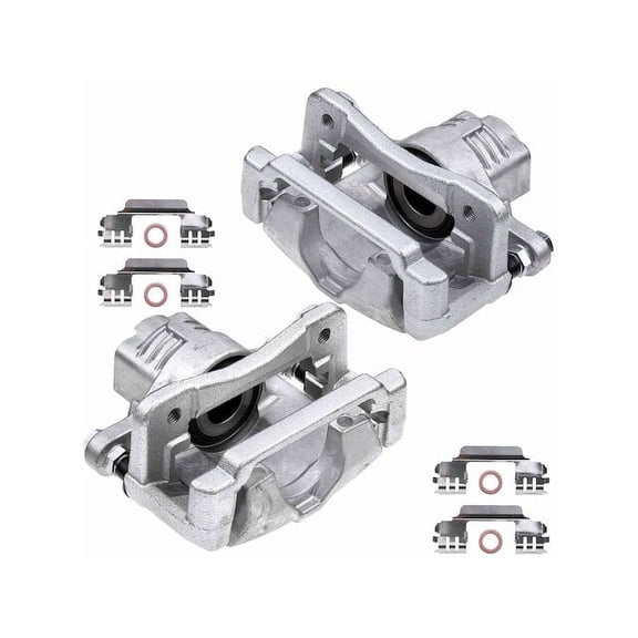 Rear Brake Caliper Set 2 - Compatible with 2004 - 2009 Cadillac SRX - Autopart Premium