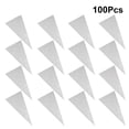 thumbnail image 4 of EeaseMX 100 bolsas de dulces navideñas en forma de cono con estampado de copos de nieve, triangulares, de plástico, de celofán, para regalo, para alimentos, con lazos., 4 of 7