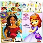 Elena of Avalor Coloring Book Super Set -- 2 Books Featuring Elena and Sofia the First Includes 30 Elena Stickers, 2 Posters