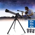 thumbnail image 3 of Telescopio para niños Ndcxsfigh juguetes educativos aumento incluye tres oculares buscador de trípode de mesa, 3 of 5