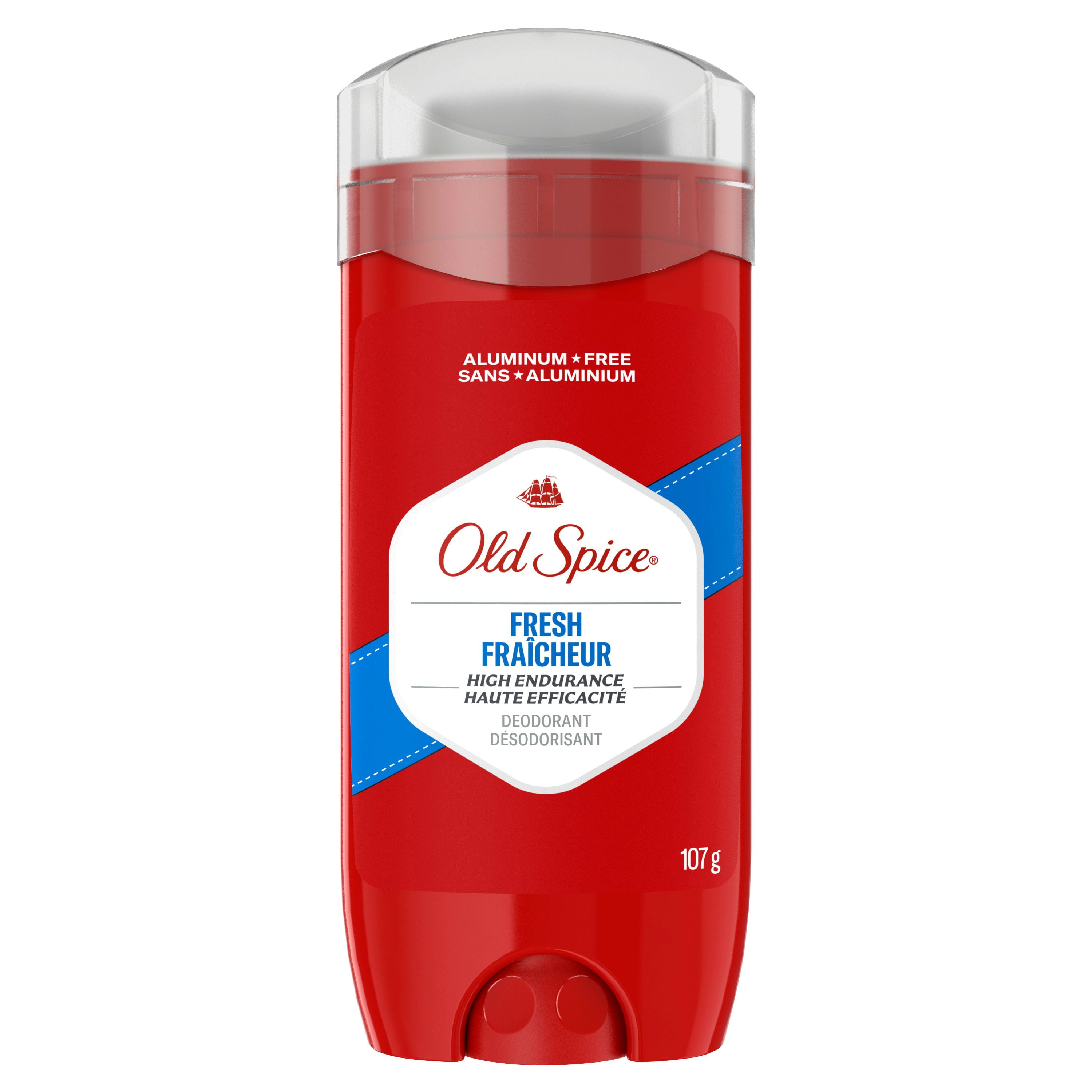 Désodorisant High Endurance Old Spice pour hommes, sans aluminium, protection 48 heures, parfum Fraîcheur