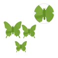 thumbnail image 1 of Wosthever Pegatinas de insectos Calcomanías de espejo decorativas Pegatinas de pared 3D de plástico para oficina en casa, azul, 12 piezas Decoración del hogar verde 12 piezas, 1 of 6