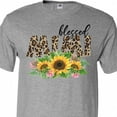 thumbnail image 4 of Inktastic Blessed Mimi Leopard Print and Sunflowers T-Shirt, 4 of 5