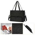 thumbnail image 3 of Bolso Profesional para Mujer con Porta Almuerzo - Ideal para Enfermeras, Maestras y Oficina, negro, 3 of 8