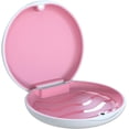 thumbnail image 1 of ARGOMAX Aligner Case, Retainer Case, Braces Box, 1 Piece Orthodontic Box (White + Rose Red Silicone)., 1 of 7
