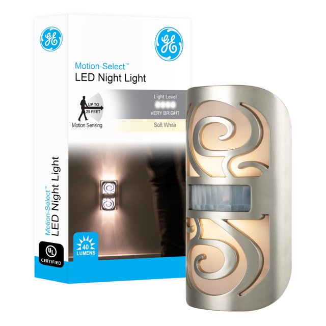 Luz nocturna GE con sensor de movimiento LED Motion-Boost 58559