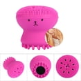 thumbnail image 2 of Facial Cleansing Brush ,Silicone Handheld Face Brush Massager ,Deep Exfoliating Massage Cleansing Soft Brush Rose Pink, 2 of 6