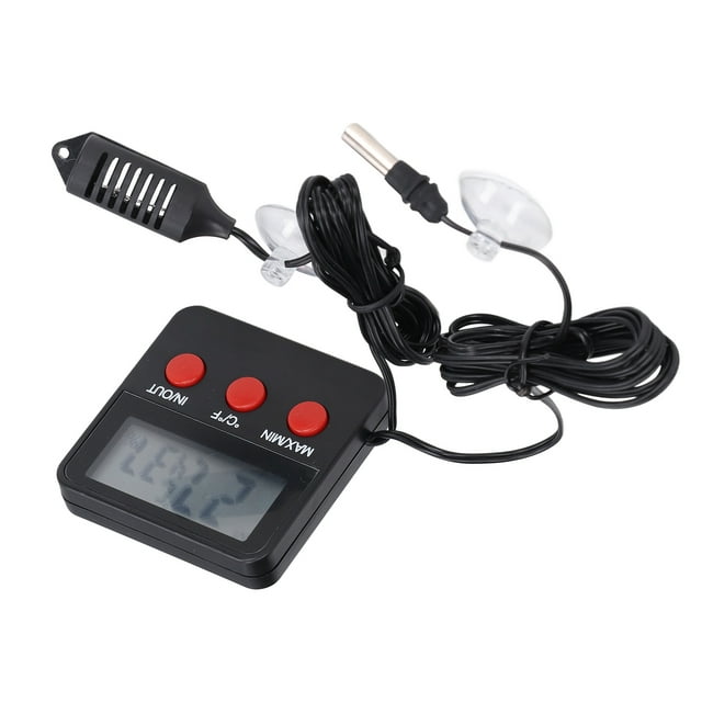 DTH-74 Digital Humidity Temperature Monitor with External Probe, Accurate ±1℃ Measurement, -50~70℃ Temp Range, 10%-99%RH Humidity, Clear Real-Time Display, Durable Material, Portable Design for