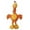 Orange Chicken, variant on One Dog Toy 14 Inch Chirpies Singing Bird Plush Bungee Neck Tugs Sets Available (Black Crow)