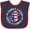 Navy and Red, variant on Inktastic My Grandpa is a Veteran Military Family Boys or Girls Baby Bib
