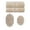 Linen, variant on Home Weavers Allure Collection 100% Soft Cotton Super Absorbent 2 Pcs Bath Towel Set & 2 Pc Bath Rug Combo, Machine Washable & Non Slip (Set of 4), Linen