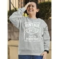 thumbnail image 2 of 50th Birthday VINTAGE 1973 Crewneck Sweatshirt, 3XL, H. Grey, 2 of 3