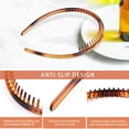 thumbnail image 3 of Diademas HUOGUO Diademas dentadas unisex de plástico x2, 3 of 5