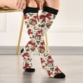 thumbnail image 5 of joogoo Vintage Christmas Bow Gifts Socks Women Men Knee High Sock, 5 of 8