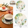 thumbnail image 3 of SKYSONIC 2 pcs Summer Fish Leaves Limpid Pot Holders Trivets, Heat Resistant Trivets,Watercolor Water Pool Cotton Thread Weave Mats for Hot Pads Pans Pot Bowl Teapot, 3 of 7