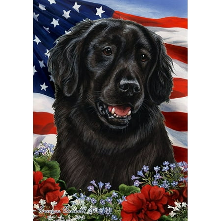 Flat Coated Retriever - Best of Breed Patriotic I Large