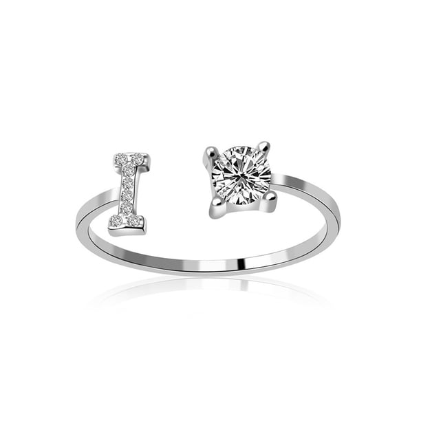 Exquisita moda 26 alfabeto inglés estilo anillo carta moda anillo de cobre Wmkox8yii fajkfhkj1277