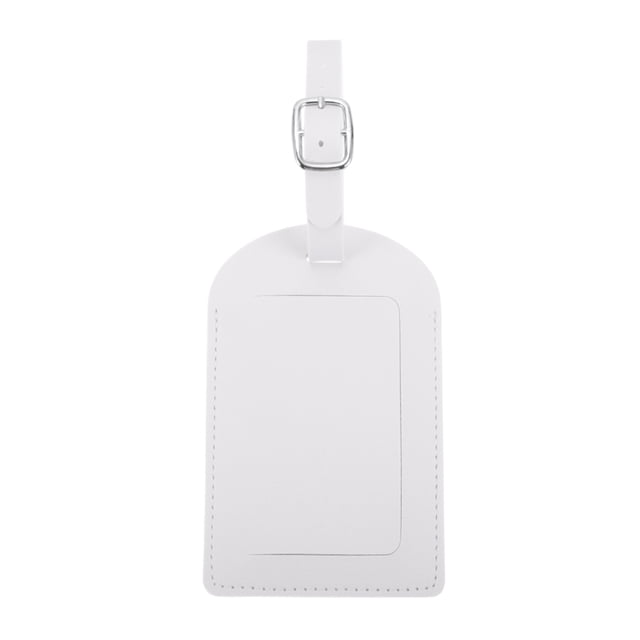 Etiquetas de Equipaje Horizontales Únicas Bargains 1 Pc para Viajar de Poliéster Blanco
