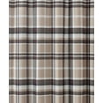 thumbnail image 2 of Truly Soft Paulette Plaid 100% Microfiber Polyester  Standard 72x72 Inch Shower Curtain in Taupe, All Season, Adult Size, OEKO-TEX Certified, 2 of 5