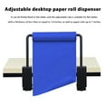 thumbnail image 3 of Shoreew Craft Paper Roll Holder Painting Craft Packaging Paper Roll Holder with Adjustable Clamp Tabletop Paper Dispenser for 0-1.8" Tables Holds Up to 7" Thick Paper Rolls, 3 of 7