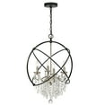 thumbnail image 4 of SAFAVIEH Sabina 4 Light Mid-Century Modern Pendant, Nickel/Black, 4 of 6