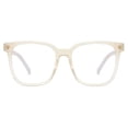 thumbnail image 3 of Gafas PANNER, cuadradas, sobredimensionadas, que bloquean la luz azul, color crema, 3 of 7