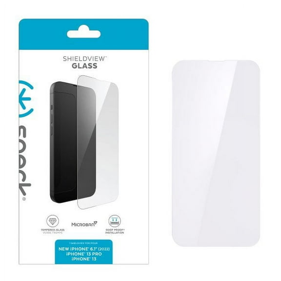 Speck ShieldView Glass Screen Protector for Apple iPhone 14 / iPhone 13 - Clear