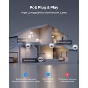 Reolink 4K PoE 8-Channel NVR System, 4-Pack 8MP Plug-in Dome Cameras, 2TB HDD, Smart Detection, RLK8-800V4