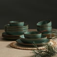 thumbnail image 2 of Stone Lain Brasa 16-Piece Dinnerware Set Stoneware, Green, 2 of 18