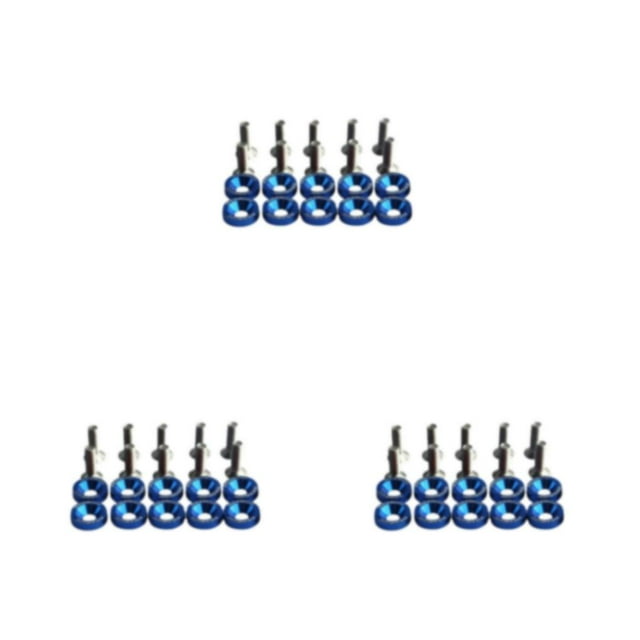 Destyer Sturdy And Durable Car Modification Gasket Screws For Reliable Car Customization Blue screw 3Set