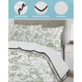 thumbnail image 4 of Farmhouse Spring Twin XL Size Down Alternative Comforter, Lightweight Comforter Quilt Bedding Set with Pillow Shams Sage Green Fruit Plant Leaf Flower All Seasons Bed Comforter Duvet Insert 68"x98", 4 of 7
