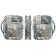thumbnail image 3 of HELLHERO Blue Daisy Patchwork Lightweight Quilted Bible Covers for Daily Use School, Polyester Fabric Quilted Bible Cover Case with Portable, 3 of 9
