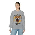 thumbnail image 2 of Go Tigers SweatShirt Vintage School Spirit Tiger Crewneck Retro Lightning Shirt Sport Grey Large, 2 of 4