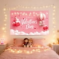 thumbnail image 6 of JWshufel Valentine Tapestry Wall Hanging Romantic Heart Decor Polyester Washable Backdrop Lightweight Reusable Wall Covering for Bedroom Living Room Dorm Office Holiday Ambiance 70.9in, 6 of 6