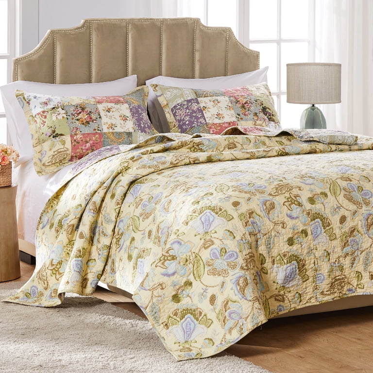 Global Trends Carmel 100% Cotton Patchwork Quilt Set, Twin photo 5