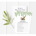 thumbnail image 2 of Inkdotpot Gender Neutral Who Knows Daddy BestBaby Shower GameCards-FunActivity Cards Set Of 50Greenery & Animals Party Theme, 2 of 5