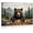 Frame-style, variant on Rustic Brown Bear Canvas Wall Art Grizzly Wildlife Forest Mountain Painting Posters Prints Nature Artwork for Living Room Bedroom Cabin Lodge Home Decorations