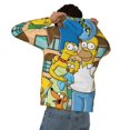 thumbnail image 5 of Simpsons Men's Hoodie With Color Drawstrings Sweatshirt Hooded Pullover Print Winter Coat Jacket 3x-Large, 5 of 9