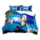 thumbnail image 1 of Juego de cama con dibujos animados de anime supersónico sonic, juego de sábanas y colchas, 1 of 7