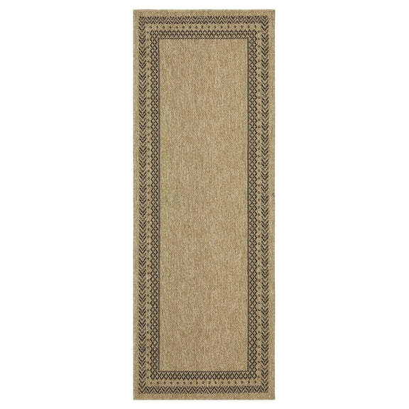 2ft 7in x 7ft 3in Indoor/Outdoor Runner Area Rug,Easy-Cleaning & Stain Resistant