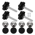 thumbnail image 2 of Shisuyan Knob Washers Threaded Knobs Iron 4 Sets 5.00X3.50X3.50CM, 2 of 8