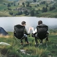 thumbnail image 5 of 2 Pack Folding Camping Chairs, Heavy Duty Portable Outdoor Chairs for Adults, Adjustable Angled Backrest, Supports Up to 350lbs, with Carry Bag, 5 of 9