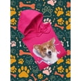thumbnail image 3 of Cute Corgi Peeking Through Hoodie Men -Image by Shutterstock, Male x-Large, 3 of 4